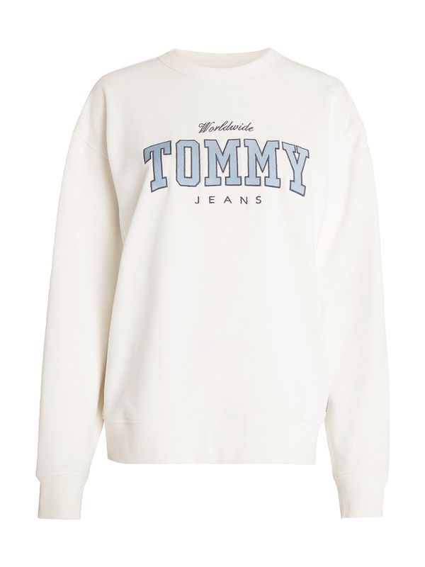 Tommy Jeans Tommy Jeans Суичър  синьо / бяло