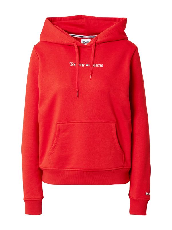 Tommy Jeans Tommy Jeans Суичър  тъмносиньо / огнено червено / бяло