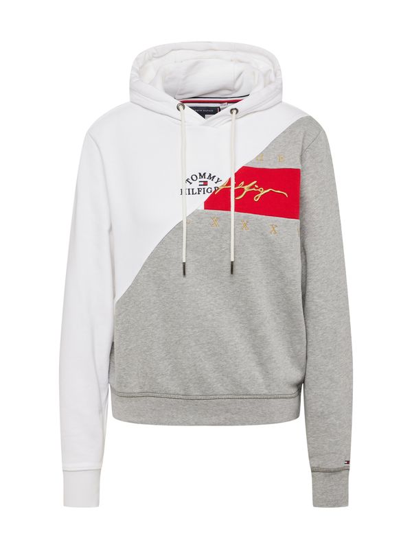 Tommy Jeans Tommy Jeans Суичър  златистожълто / сив меланж / червено / бяло