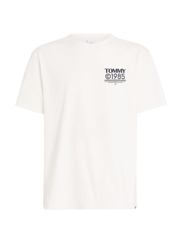 Tommy Jeans Tommy Jeans Тениска '1985 Collection'  черно / бяло