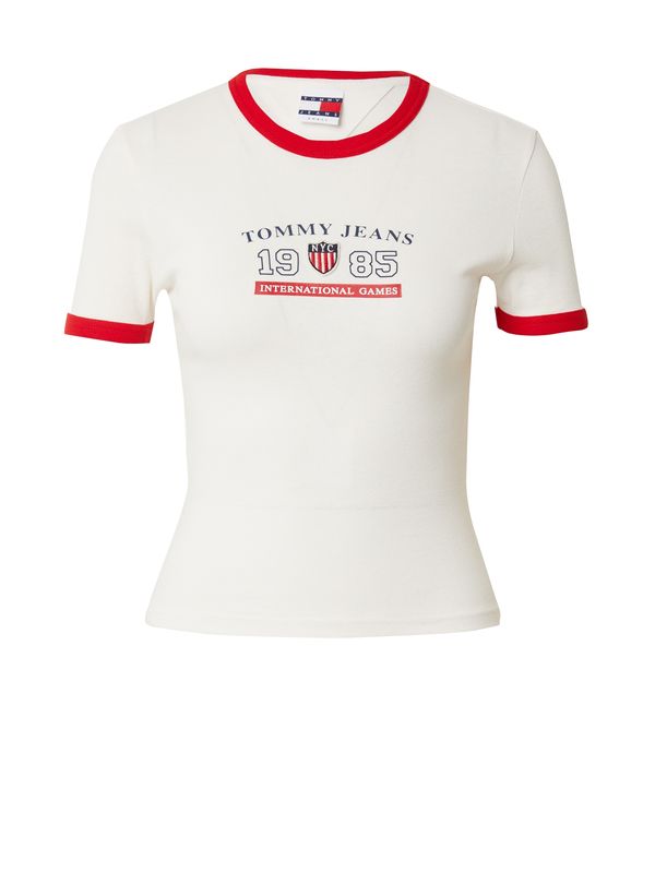 Tommy Jeans Tommy Jeans Тениска 'ARCHIVE GAMES'  нейви синьо / червено / бяло