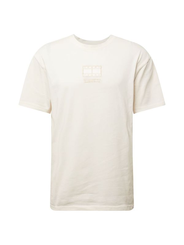 Tommy Jeans Tommy Jeans Тениска  бежово / бяло