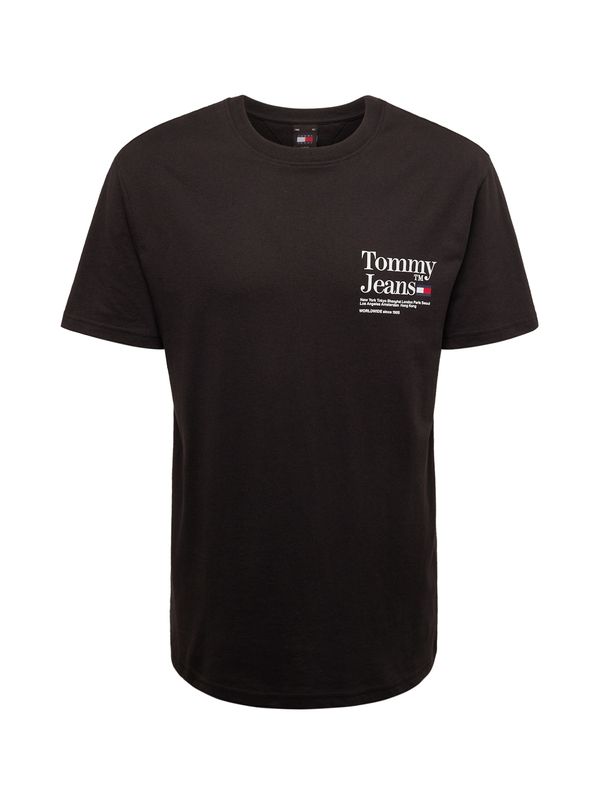 Tommy Jeans Tommy Jeans Тениска  черно / бяло