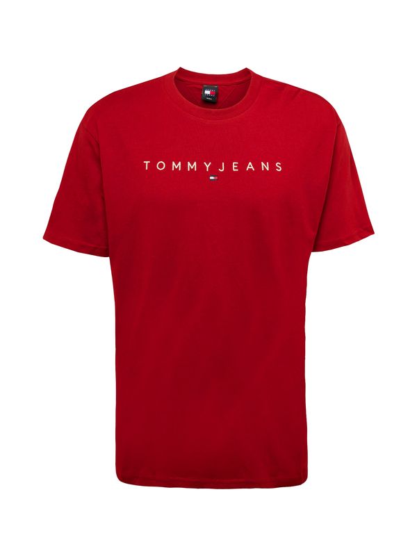 Tommy Jeans Tommy Jeans Тениска  червено / бяло