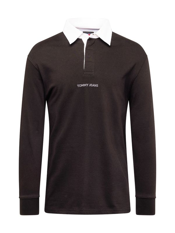 Tommy Jeans Tommy Jeans Тениска 'CLASSICS RUGBY'  мока / червено / черно / бяло