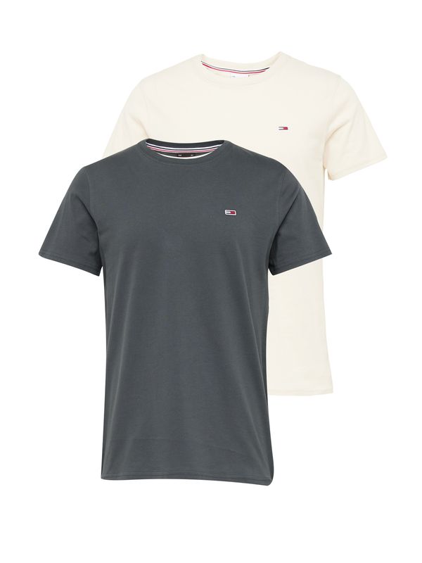 Tommy Jeans Tommy Jeans Тениска  екрю / нейви синьо / антрацитно черно / червено