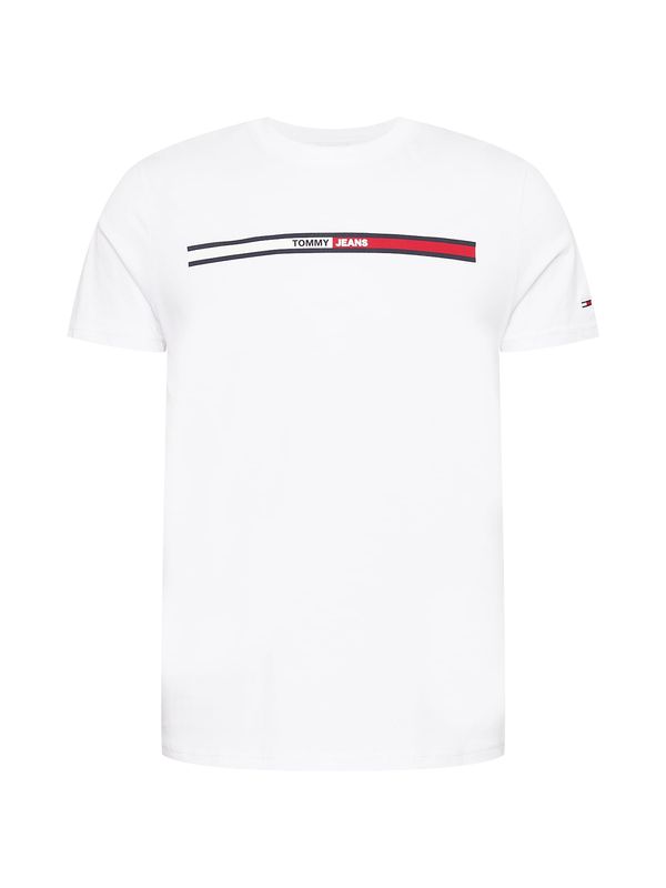 Tommy Jeans Tommy Jeans Тениска 'Essential'  червено / черно / бяло