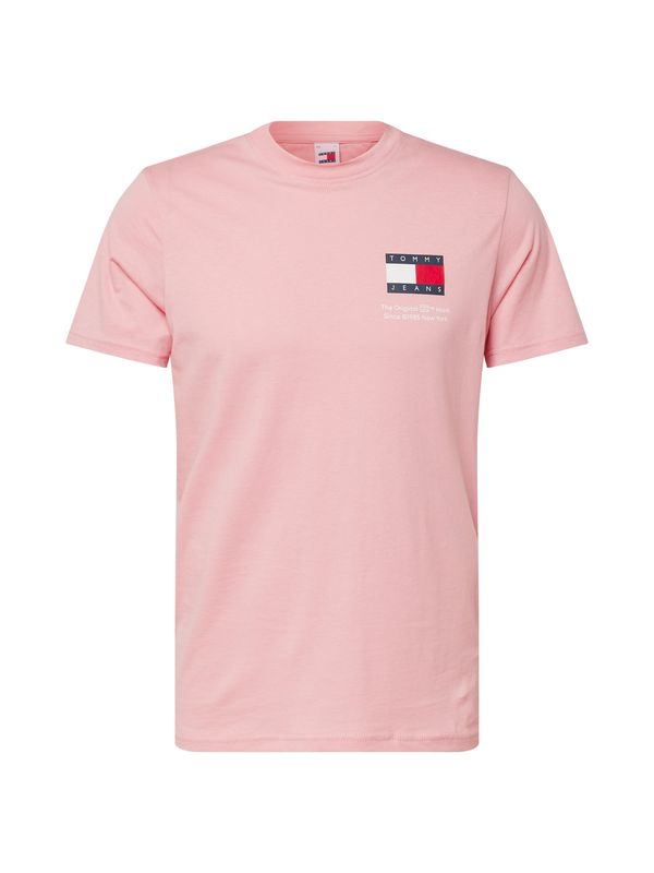 Tommy Jeans Tommy Jeans Тениска 'ESSENTIAL'  нейви синьо / бледорозово / червено / бяло