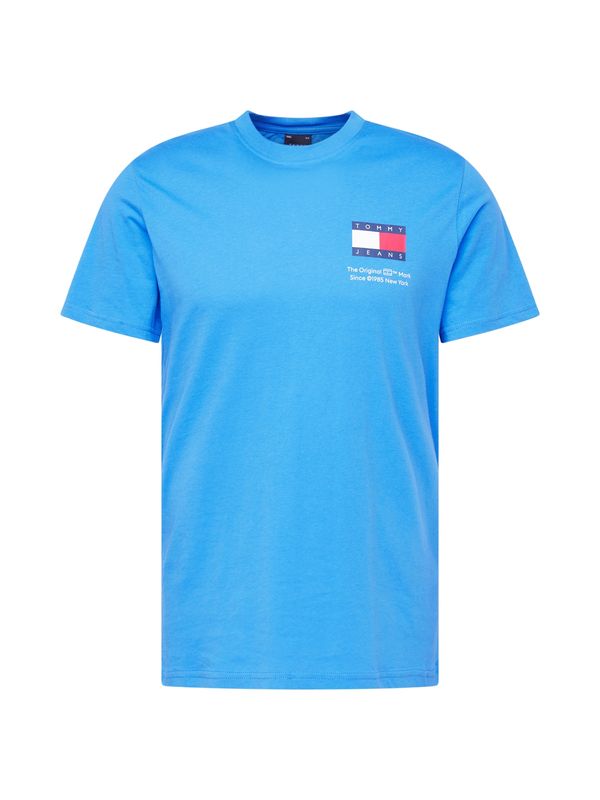 Tommy Jeans Tommy Jeans Тениска 'ESSENTIAL'  нейви синьо / лазурно синьо / ярко червено / бяло