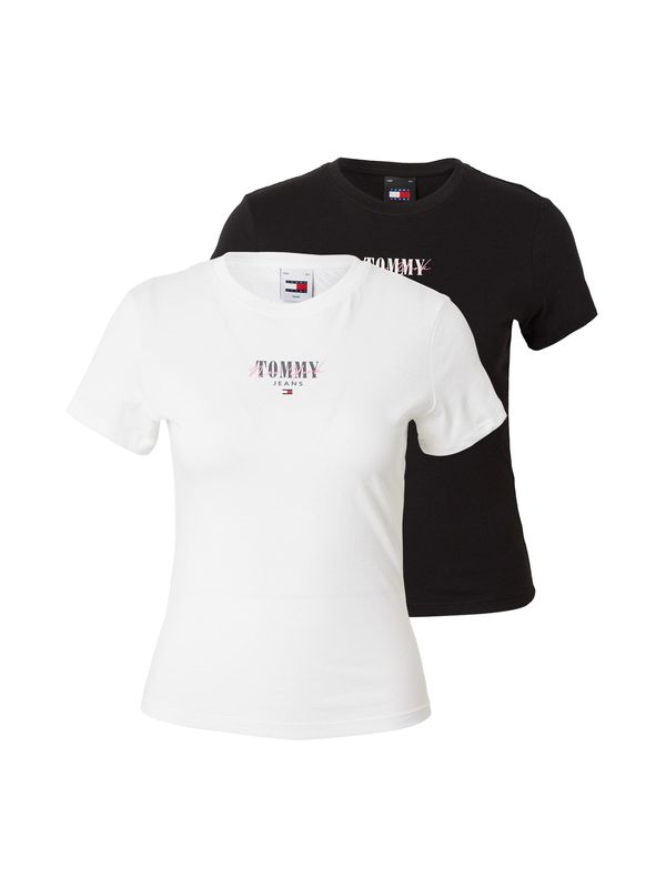 Tommy Jeans Tommy Jeans Тениска 'ESSENTIAL'  нейви синьо / розово / черно / бяло