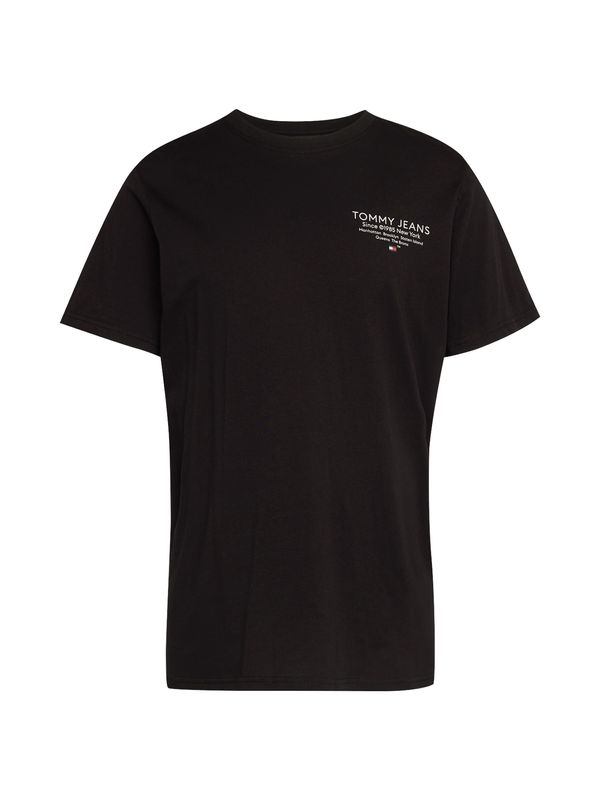 Tommy Jeans Tommy Jeans Тениска 'ESSENTIALS'  черно / бяло