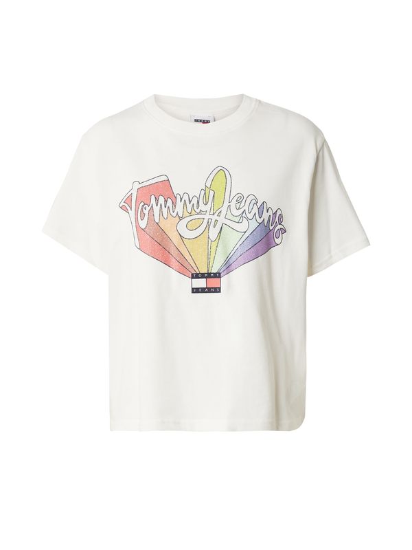 Tommy Jeans Tommy Jeans Тениска  морскосиньо / лилав / червено / бяло