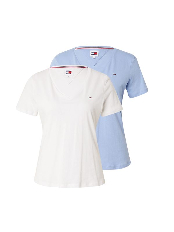 Tommy Jeans Tommy Jeans Тениска  морскосиньо / светлосиньо / червено / бяло