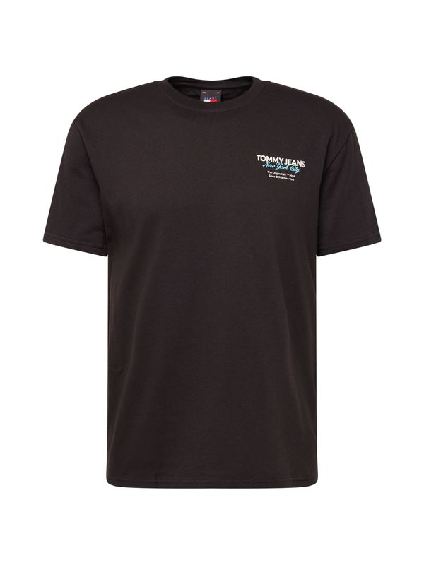 Tommy Jeans Tommy Jeans Тениска  нейви синьо / лазурно синьо / ярко червено / черно / бяло