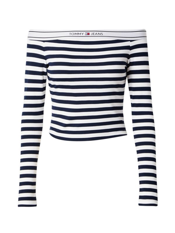 Tommy Jeans Tommy Jeans Тениска  нощно синьо / червено / бяло