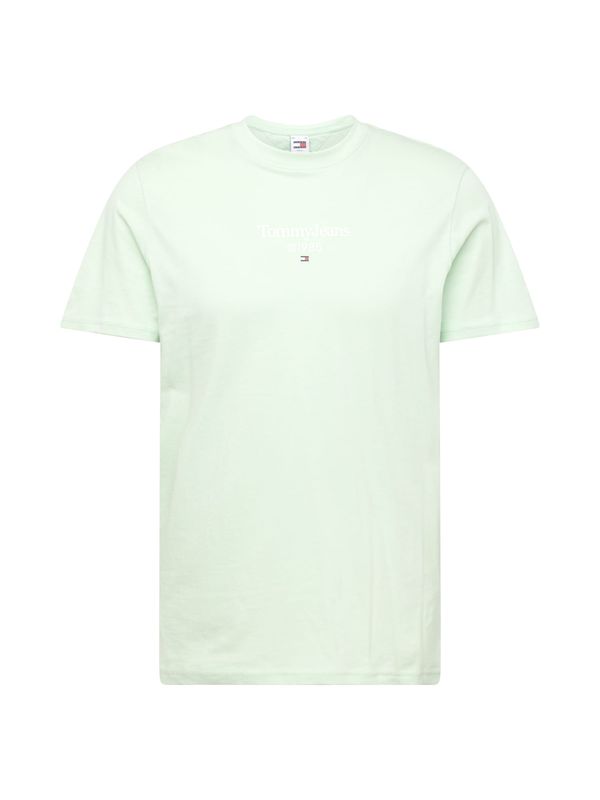 Tommy Jeans Tommy Jeans Тениска  пастелно зелено / бяло