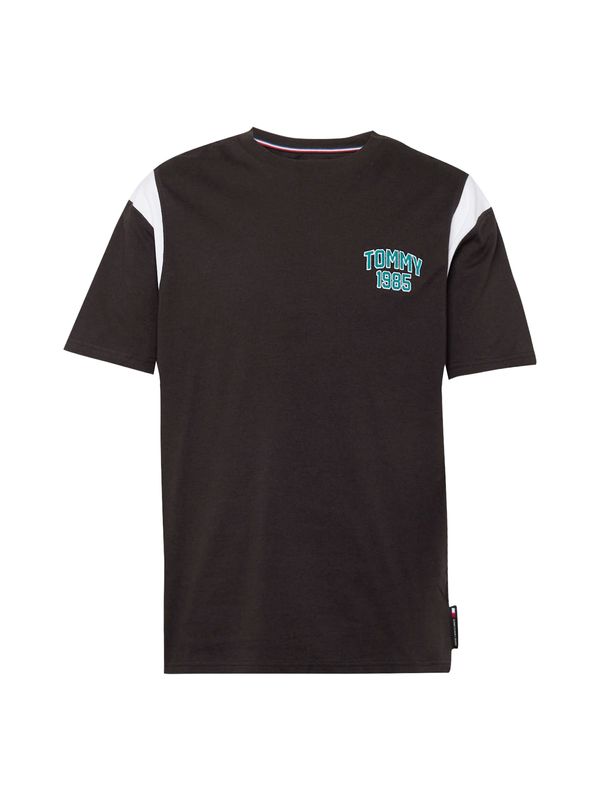 Tommy Jeans Tommy Jeans Тениска  пастелно зелено / черно / бяло