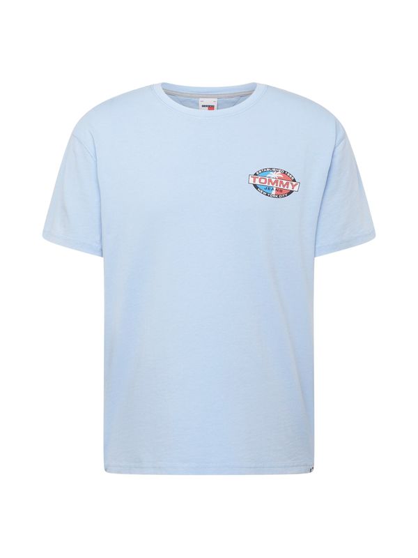 Tommy Jeans Tommy Jeans Тениска  светлосиньо / светлочервено / черно / бяло