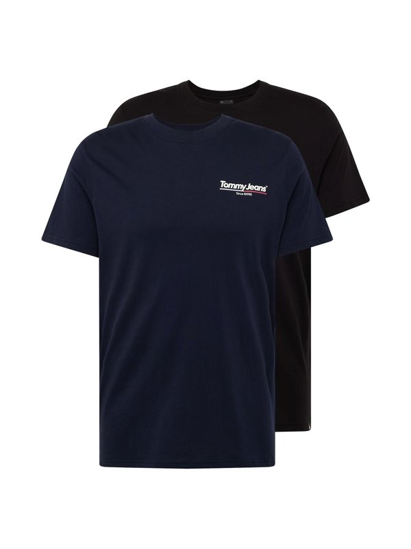 Tommy Jeans Tommy Jeans Тениска  тъмносиньо / червено / черно / бяло