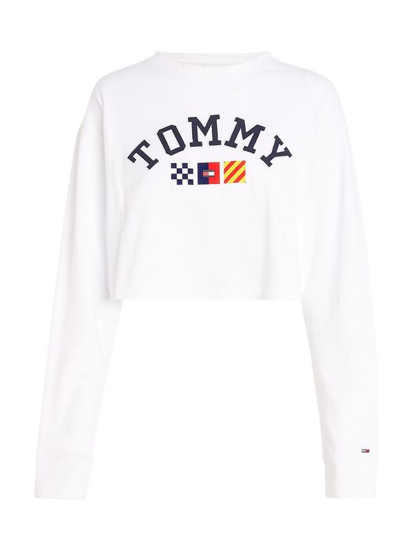 Tommy Jeans Tommy Jeans Тениска  тъмносиньо / жълто / червено / мръсно бяло