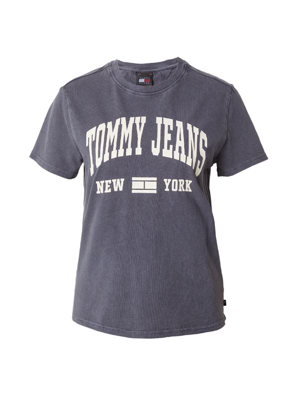 Tommy Jeans Tommy Jeans Тениска 'Varsity'  гълъбово синьо / бяло
