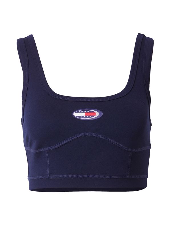 Tommy Jeans Tommy Jeans Топ  индиго / червено / бяло