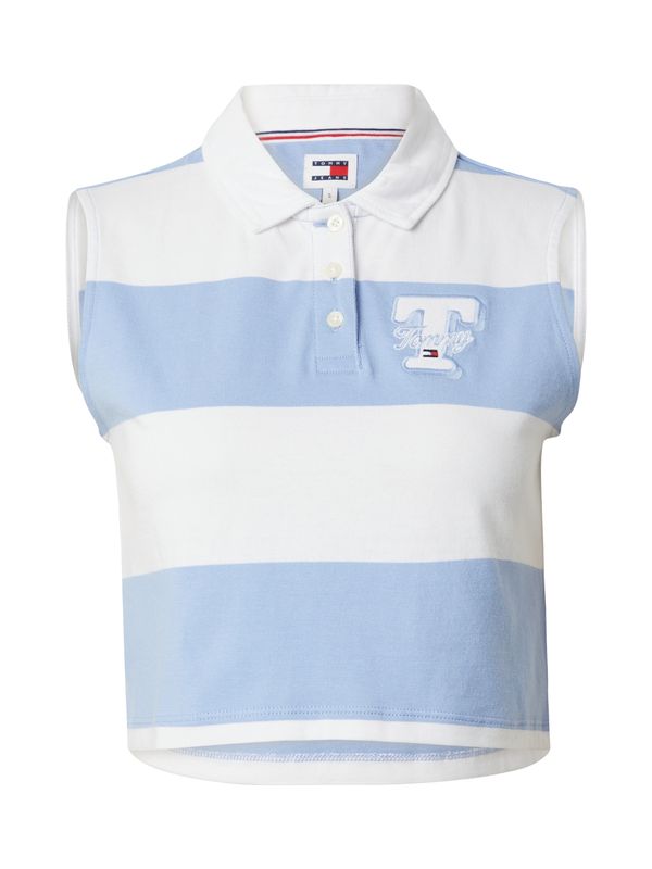 Tommy Jeans Tommy Jeans Топ 'LETTERMAN'  гълъбово синьо / тъмносиньо / червено / бяло