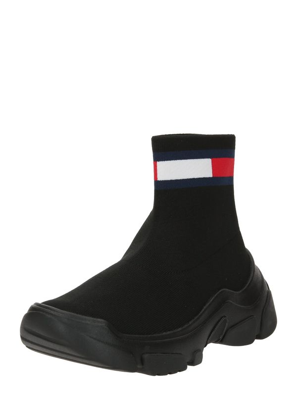 Tommy Jeans Tommy Jeans Високи маратонки  червено / черно / бяло
