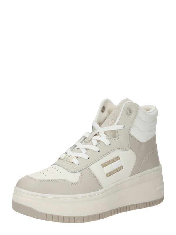 Tommy Jeans Tommy Jeans Високи маратонки 'Retro Basket'  бежово / кремаво / бяло