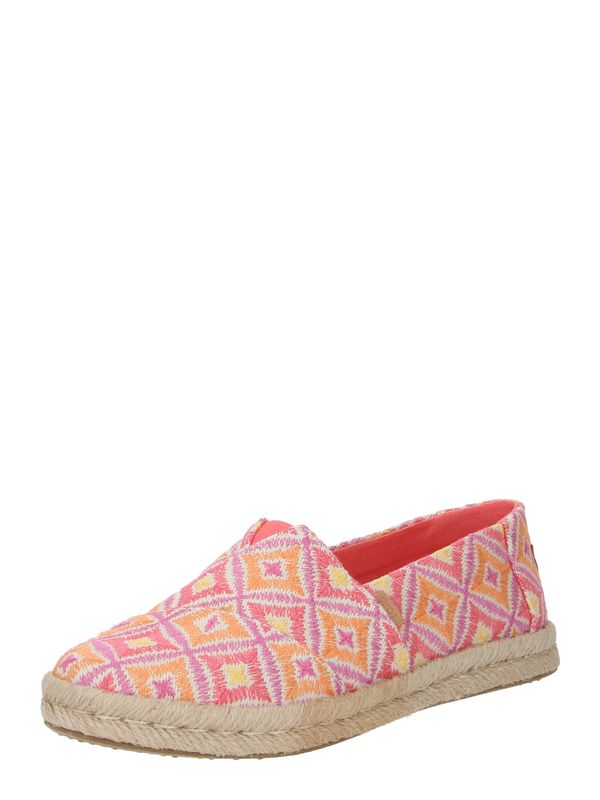 TOMS TOMS Еспадрили  оранжево / розово / мръсно бяло
