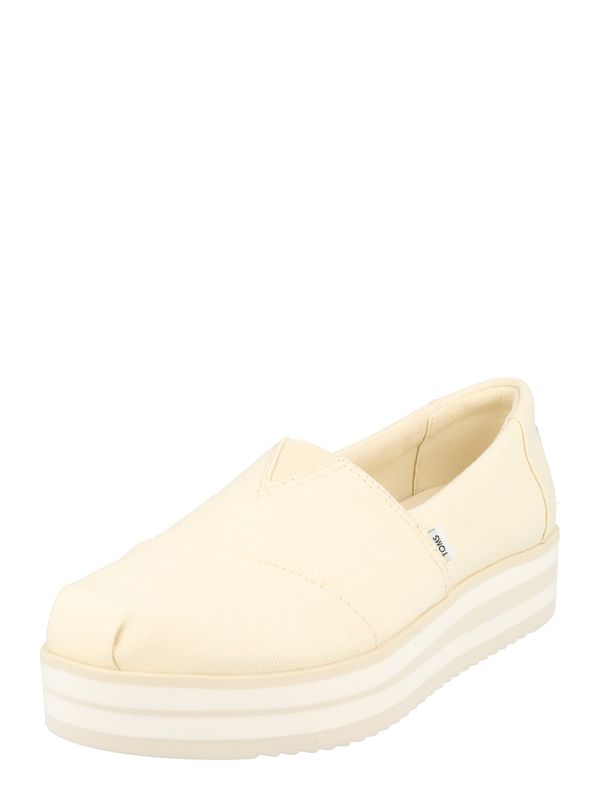 TOMS TOMS Пантофи 'ALP'  кремаво