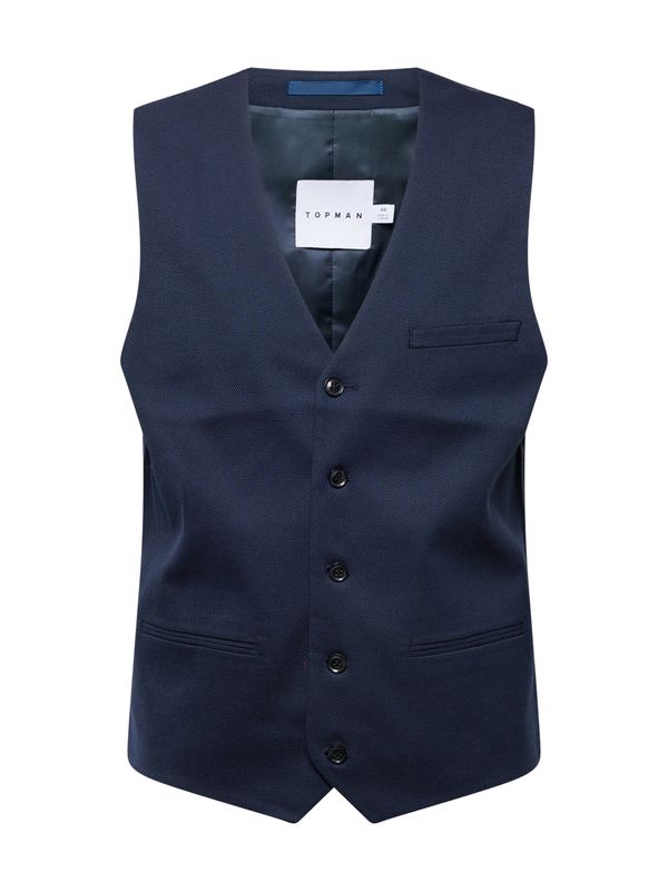 TOPMAN TOPMAN Мъжка елек за костюм  нейви синьо