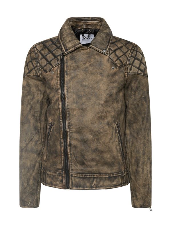 TOPMAN TOPMAN Преходно яке  кафяво / черно