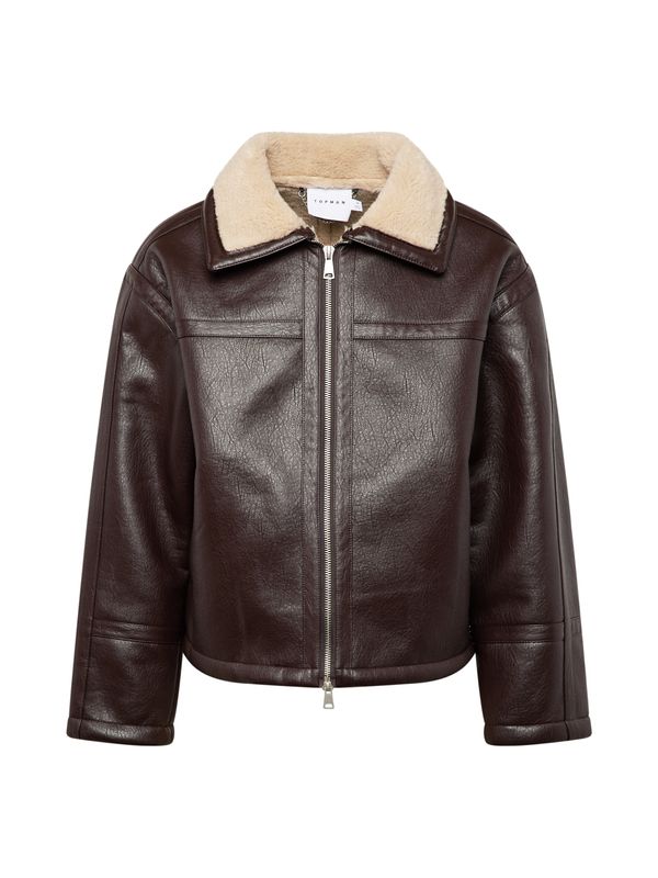 TOPMAN TOPMAN Преходно яке  тъмнокафяво