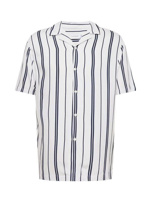 TOPMAN TOPMAN Риза  нейви синьо / бяло