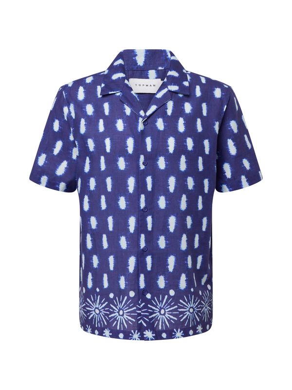 TOPMAN TOPMAN Риза  синьо / бяло