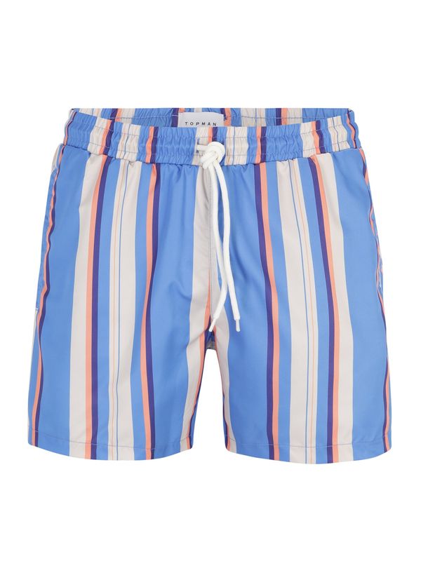 TOPMAN TOPMAN Шорти за плуване  синьо / тъмносиньо / кайсия / бяло