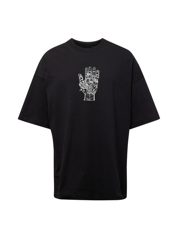 TOPMAN TOPMAN Тениска  черно / бяло