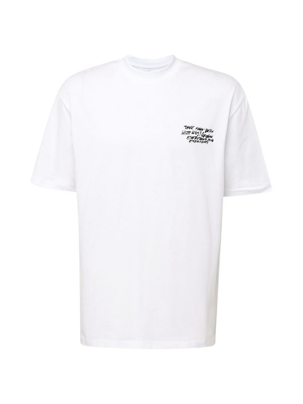 TOPMAN TOPMAN Тениска  черно / бяло