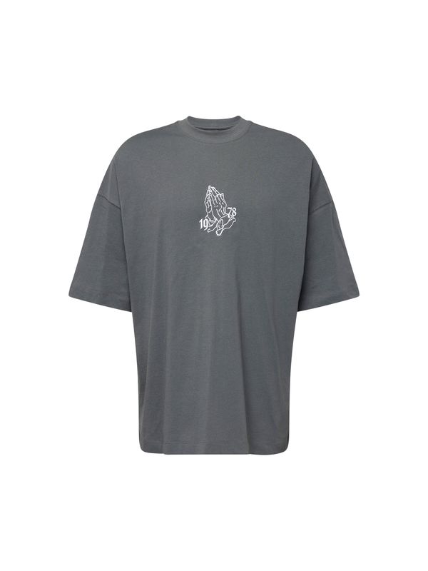 TOPMAN TOPMAN Тениска  камък / бяло