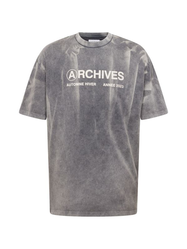 TOPMAN TOPMAN Тениска  сиво / тъмносиво / мръсно бяло