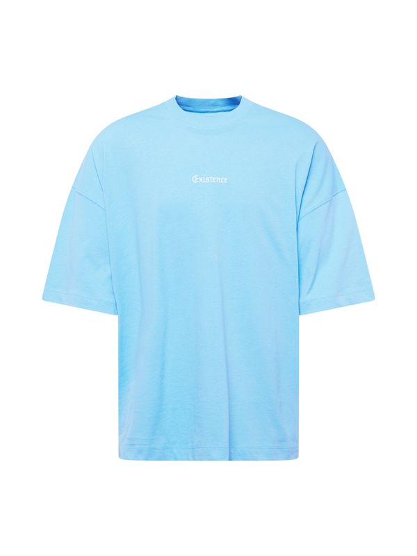 TOPMAN TOPMAN Тениска  светлосиньо / бяло