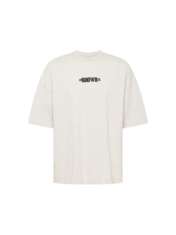 TOPMAN TOPMAN Тениска  светлосиво / черно