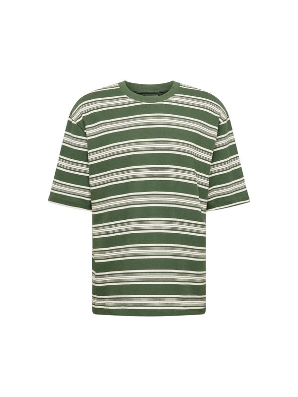 TOPMAN TOPMAN Тениска  зелено / бяло