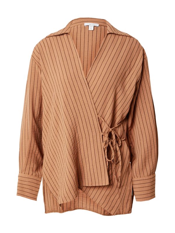 TOPSHOP TOPSHOP Блуза  шоколад / светлокафяво
