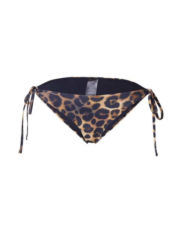 TOPSHOP TOPSHOP Долнище на бански тип бикини  светлокафяво / черно