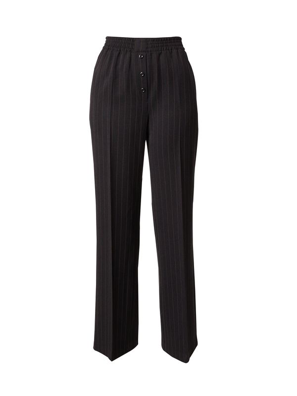 TOPSHOP TOPSHOP Панталон с ръб  кафяво / черно