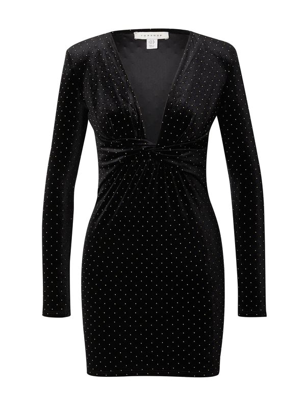 TOPSHOP TOPSHOP Рокля за коктейл  злато / черно