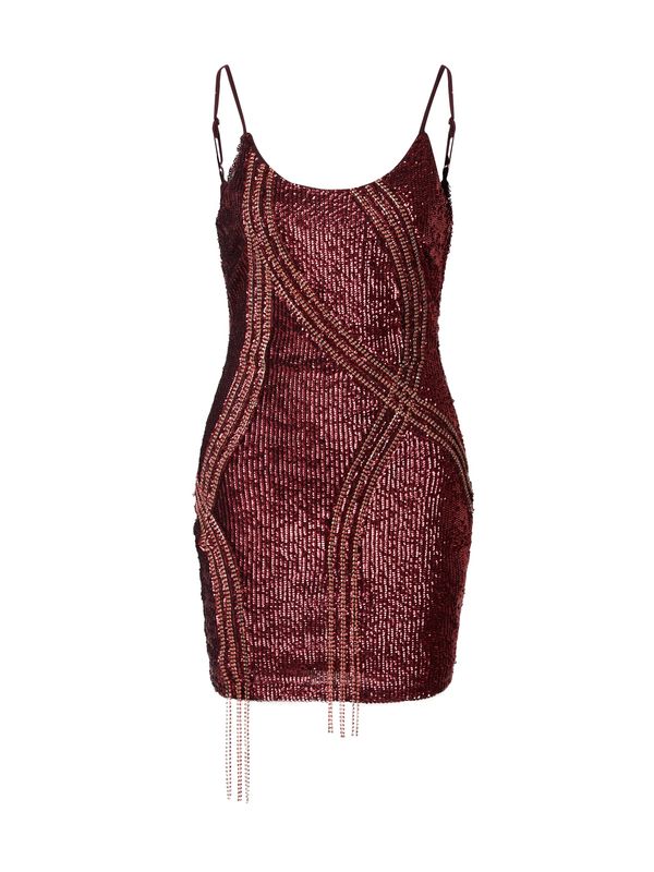 TOPSHOP TOPSHOP Рокля за коктейл  злато / червено