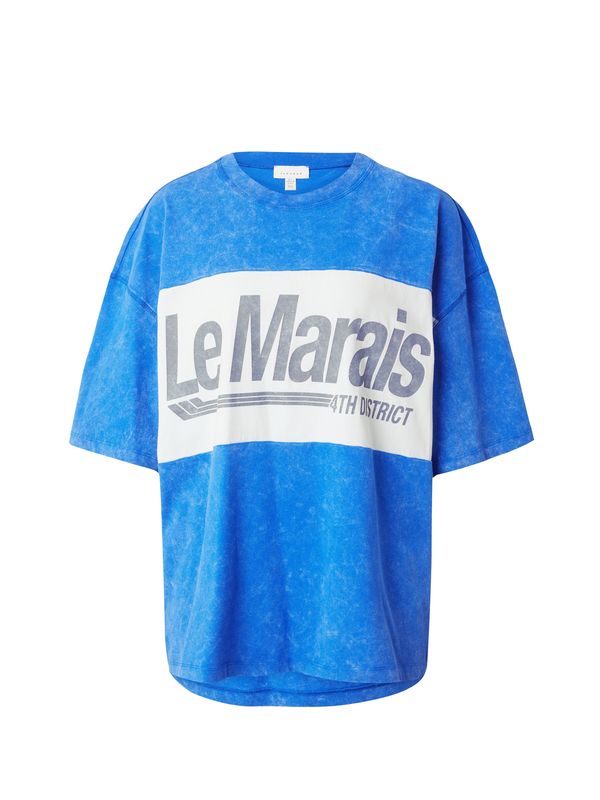 TOPSHOP TOPSHOP Свободна дамска риза  кобалтово синьо / светлосиво / бяло